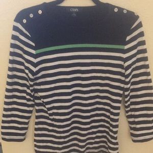 Chaps 3/4 sleeve top